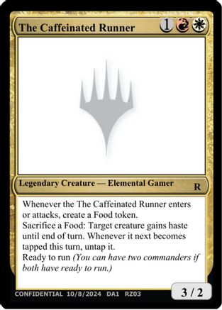 Image of The Caffeinated Runner (UNK-) - Un-Known Event Playtest Cards