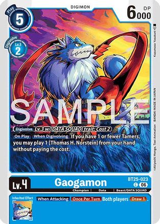 Image of Gaogamon (BT25-023) - Dual Revolution