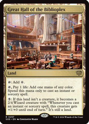 Image of Great Hall of the Biblioplex (SOS-257) - Secrets of Strixhaven