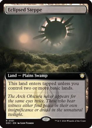 Image of Eclipsed Steppe (Extended Art) (SOC-101) - Commander: Secrets of Strixhaven