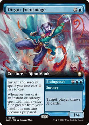 Image of Dirgur Focusmage (Extended Art) (SOC-068) - Commander: Secrets of Strixhaven