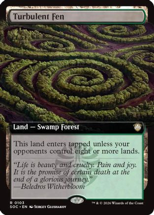 Image of Turbulent Fen (Extended Art) (SOC-103) - Commander: Secrets of Strixhaven