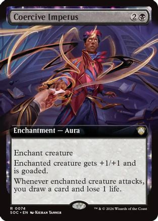 Image of Coercive Impetus (Extended Art) (SOC-074) - Commander: Secrets of Strixhaven