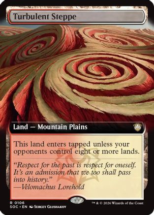 Image of Turbulent Steppe (Extended Art) (SOC-106) - Commander: Secrets of Strixhaven