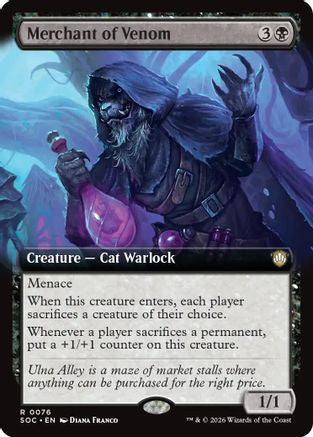 Image of Merchant of Venom (Extended Art) (SOC-076) - Commander: Secrets of Strixhaven