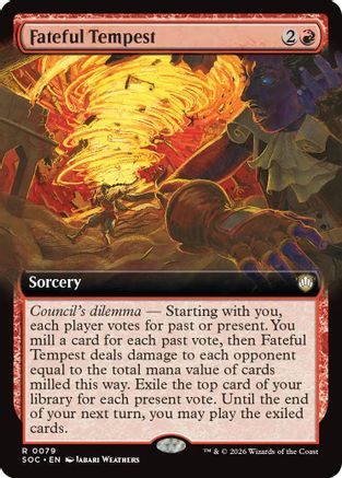 Image of Fateful Tempest (Extended Art) (SOC-079) - Commander: Secrets of Strixhaven