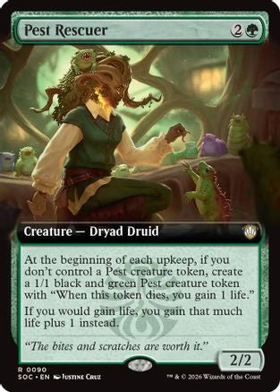 Image of Pest Rescuer (Extended Art) (SOC-090) - Commander: Secrets of Strixhaven