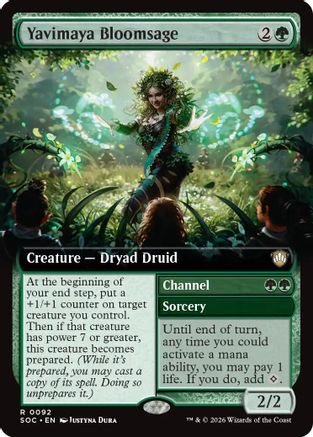 Image of Yavimaya Bloomsage (Extended Art) (SOC-092) - Commander: Secrets of Strixhaven