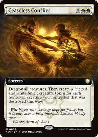 Image of Ceaseless Conflict (Extended Art) (SOC-062) - Commander: Secrets of Strixhaven