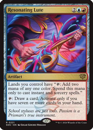Image of Resonating Lute (SOS-221) - Secrets of Strixhaven Foil