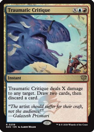 Image of Traumatic Critique (SOS-239) - Secrets of Strixhaven