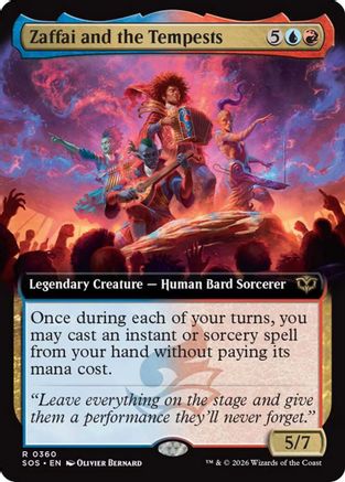 Image of Zaffai and the Tempests (Extended Art) (SOS-360) - Secrets of Strixhaven