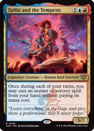 Image of Zaffai and the Tempests (SOS-246) - Secrets of Strixhaven Foil