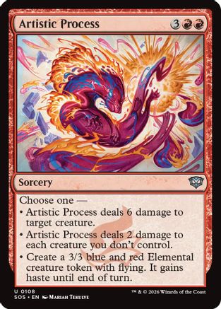 Image of Artistic Process (SOS-108) - Secrets of Strixhaven