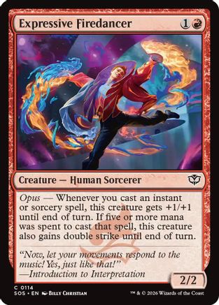 Image of Expressive Firedancer (SOS-114) - Secrets of Strixhaven Foil