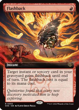 Image of Flashback (Extended Art) (SOS-333) - Secrets of Strixhaven