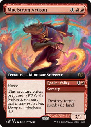 Image of Maelstrom Artisan (Extended Art) (SOS-334) - Secrets of Strixhaven Foil