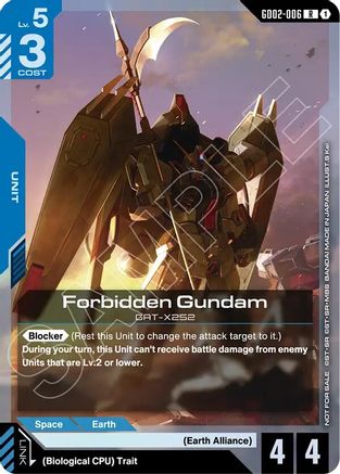 Image of Forbidden Gundam (Store Tournament Participant Pack 04) (GD02-006) - Gundam Promotional Cards Holofoil