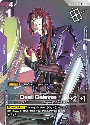 Image of Desil Galette (Store Tournament Winner Pack 04) (GD02-096) - Gundam Promotional Cards Holofoil