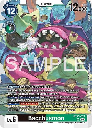 Image of Bacchusmon (BT25-077) - Dual Revolution Foil