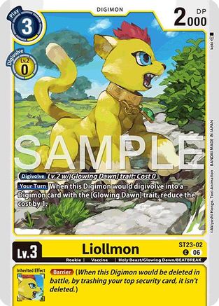 Image of Liollmon (ST23-02) - Starter Deck 23: Beatbreak