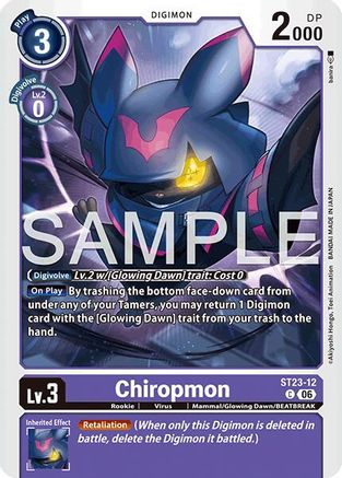 Image of Chiropmon (ST23-12) - Starter Deck 23: Beatbreak