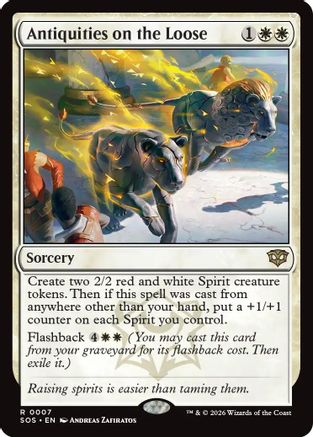Image of Antiquities on the Loose (SOS-007) - Secrets of Strixhaven Foil