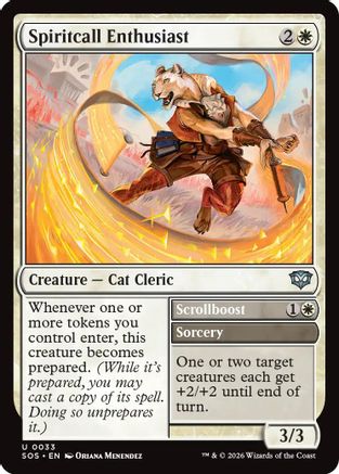 Image of Spiritcall Enthusiast (SOS-033) - Secrets of Strixhaven Foil