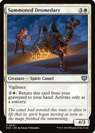 Image of Summoned Dromedary (SOS-037) - Secrets of Strixhaven Foil