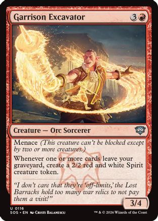Image of Garrison Excavator (SOS-116) - Secrets of Strixhaven Foil