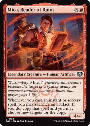 Image of Mica, Reader of Ruins (SOS-124) - Secrets of Strixhaven