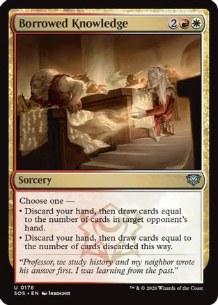 Image of Borrowed Knowledge (SOS-178) - Secrets of Strixhaven Foil