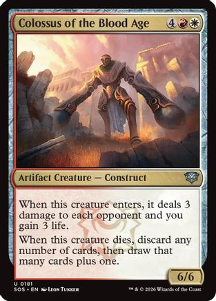 Image of Colossus of the Blood Age (SOS-181) - Secrets of Strixhaven Foil