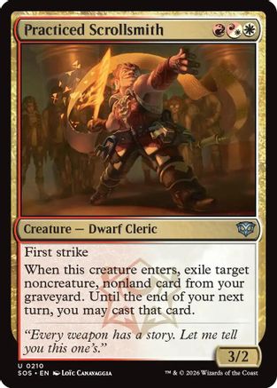Image of Practiced Scrollsmith (SOS-210) - Secrets of Strixhaven Foil