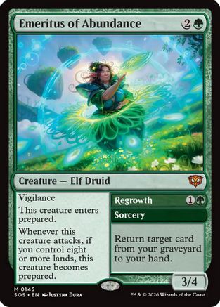 Image of Emeritus of Abundance (SOS-145) - Secrets of Strixhaven