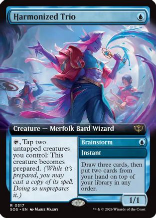 Image of Harmonized Trio (Extended Art) (SOS-317) - Secrets of Strixhaven Foil