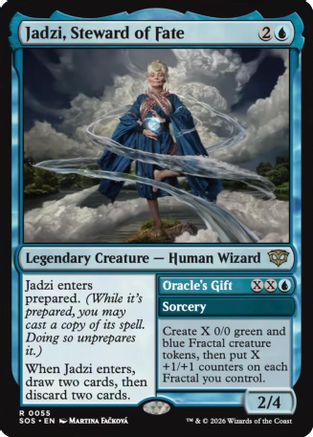 Image of Jadzi, Steward of Fate (SOS-055) - Secrets of Strixhaven Foil