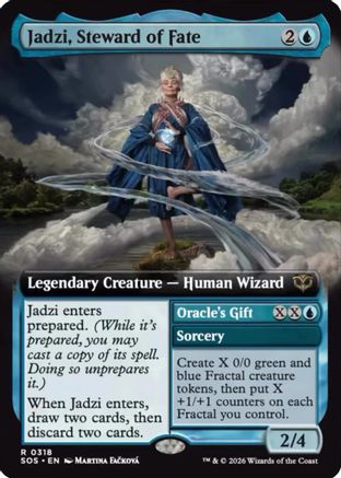 Image of Jadzi, Steward of Fate (Extended Art) (SOS-318) - Secrets of Strixhaven Foil