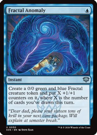 Image of Fractal Anomaly (SOS-050) - Secrets of Strixhaven Foil