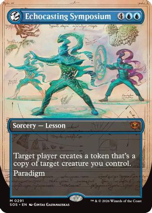 Image of Echocasting Symposium (Borderless) (SOS-291) - Secrets of Strixhaven Foil