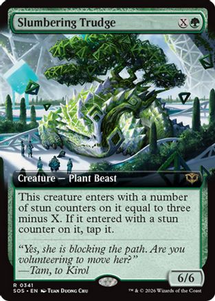 Image of Slumbering Trudge (Extended Art) (SOS-341) - Secrets of Strixhaven Foil