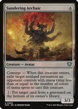 Image of Sundering Archaic (SOS-003) - Secrets of Strixhaven