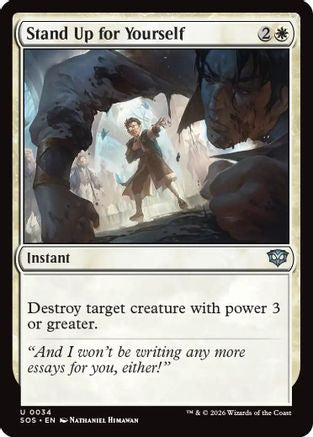 Image of Stand Up for Yourself (SOS-034) - Secrets of Strixhaven Foil