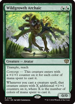 Image of Wildgrowth Archaic (SOS-168) - Secrets of Strixhaven Foil