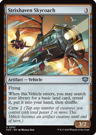 Image of Strixhaven Skycoach (SOS-252) - Secrets of Strixhaven Foil