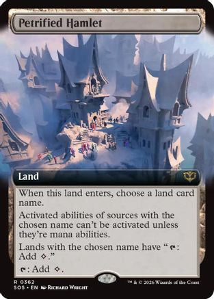 Image of Petrified Hamlet (Extended Art) (SOS-362) - Secrets of Strixhaven Foil