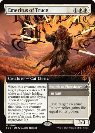 Image of Emeritus of Truce (Extended Art) (SOS-309) - Secrets of Strixhaven Foil