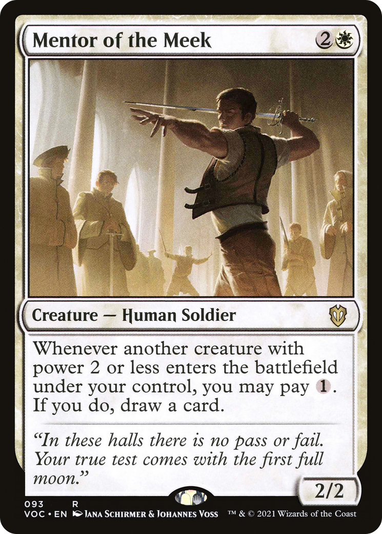 Image of Mentor of the Meek [Innistrad: Crimson Vow Commander]