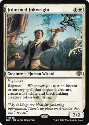 Image of Informed Inkwright (SOS-020) - Secrets of Strixhaven