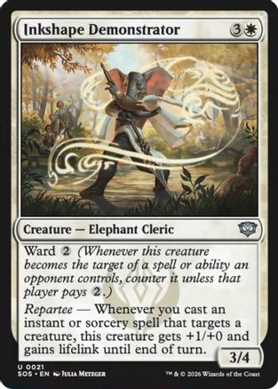 Image of Inkshape Demonstrator (SOS-021) - Secrets of Strixhaven Foil